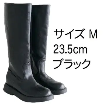 Discoat 디스코트 인힐 자키 부츠 롱 부츠 블랙 M