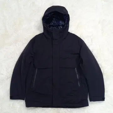 유니클로 +J 하이브리드 다운 오버사이즈 파카 M 사이즈 블랙 블랙