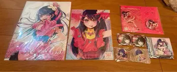 최애의 아이 호시노 아이 굿즈 세트 클리어 파일, 캔뱃지 등