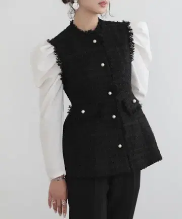 O.S.K 트위드 페플럼 베스트