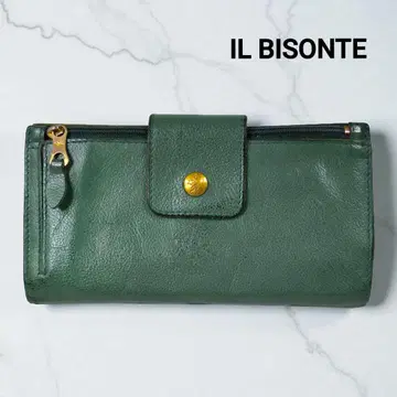 IL BISONTE 일비종떼 플랩 장지갑 그린