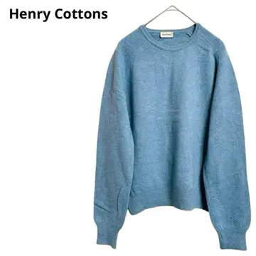 헨리코튼 니트 이탈리아제 울 혼방 둥근넥 성인 멋스러운 귀여운