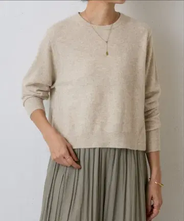 미사용 새상품 beardsley 캐시미어 숏 풀오버