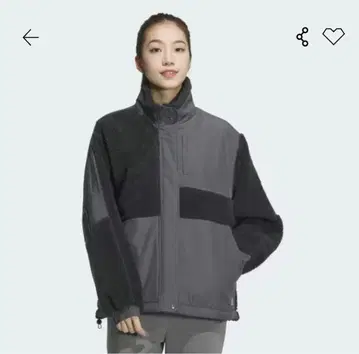 adidas 플리스 자켓 그레이