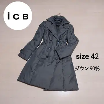 새상품급 iCB 다운 코트 카키 42
