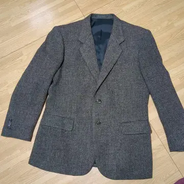 해리스 트위드 테일러드 자켓 그레이 계열