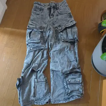 데님 그레이 카고 팬츠 L 사이즈