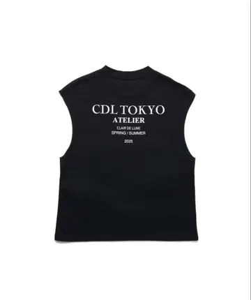 CDL Atelier Sleeveless Tee 블랙 M 사이즈