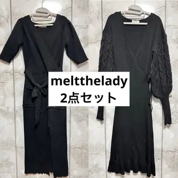 meltthelady 롱 니트 원피스 2점 묶음 판매