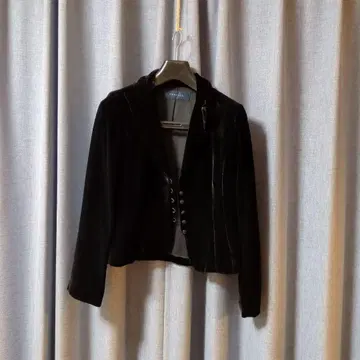 블랙 레이온 실크 수트