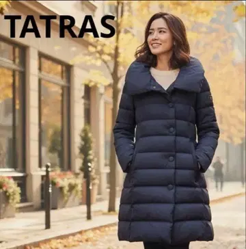 타트라스 다운 TATRAS 01 네이비 MADDALENA 실크 울