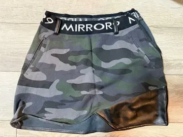 미러나인 골프 카모 패턴 스커트