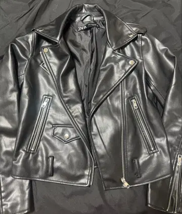 ZARA 블랙 라이더 자켓 XS
