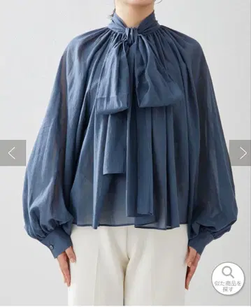 택 포함 새상품 윔 가젯 론 보타이 블라우스