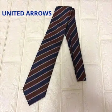 UNITED ARROWS 스트라이프 넥타이 실크 100%