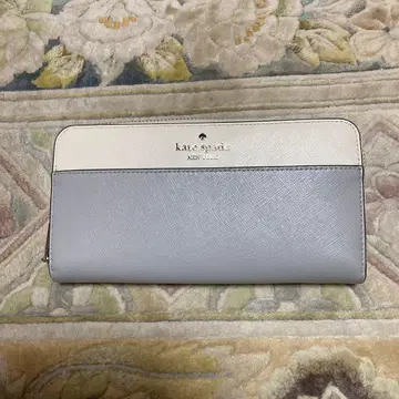케이트 스페이드 장지갑 그레이/화이트