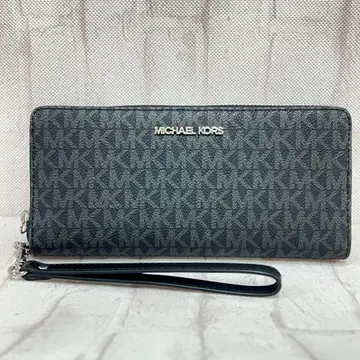 새상품 MICHAEL KORS 마이클코어스 블랙 라운드 지퍼 지갑