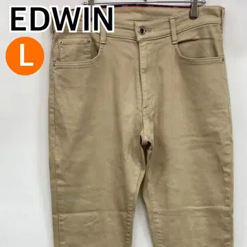 EDWIN 팬츠 바지 청바지 일본제 L 사이즈 베이지 [ CB517 ]