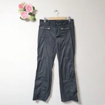 새상품급 UNTITLED 다크 그레이 슬림핏 캐주얼 팬츠 [ 2 ]