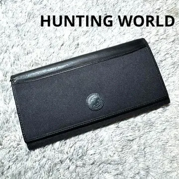 HUNTING WORLD 헌팅월드 장지갑 블랙 가죽