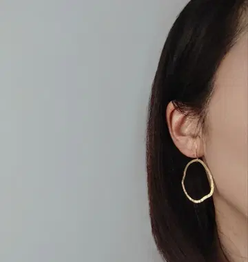 사토식 이어커프 (뷰티 커프) 빅 사이즈 골드 후프