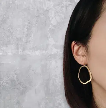 사토식 이어커프 (뷰티 커프) 빅 사이즈 골드 후프