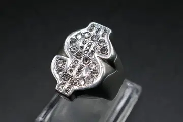 새상품급 10호 SWAGGER 스와거 달러 반지 지르코니아