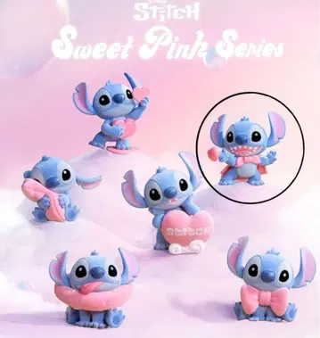 스티치 sweet pink 피규어