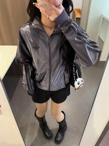 adidas 그레이 트랙 자켓