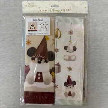 [ 본문 필독 ] 디즈니 크리스마스 2025 린린 미니 타월 2개 세트