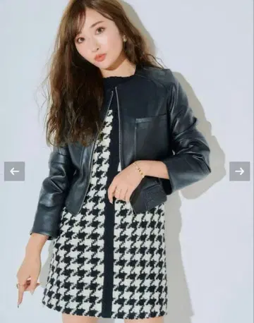 sheller 하운드 투스 트위드 드레스