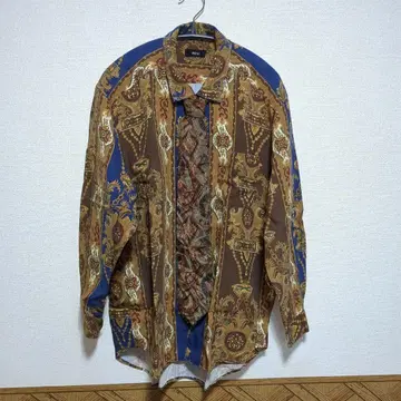 셔츠 넥타이 세트 버블 레트로 올 패턴 개성적