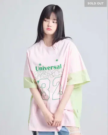 littlesunnybite 반팔 T셔츠 S 사이즈 핑크 그린