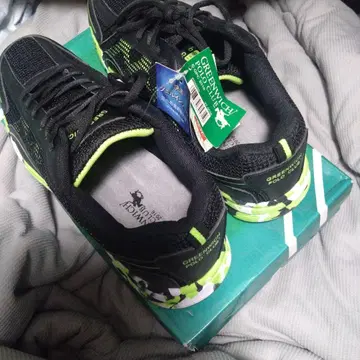 GREENWICH POLO CLUB 스니커즈 블랙/그린