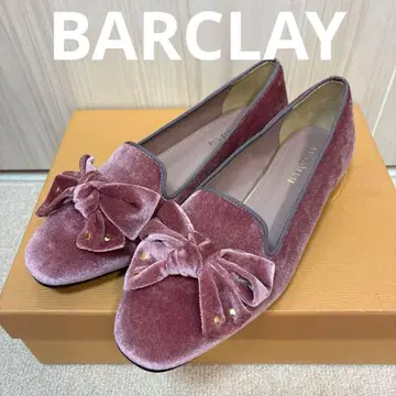 BARCLAY 버클레이 리본 오페라 펌프스 핑크 23.5cm