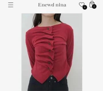 enewd nina asymmetry frill blouse