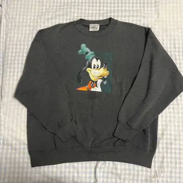 디즈니 스토어 구피 프린트 맨투맨 구제 의류