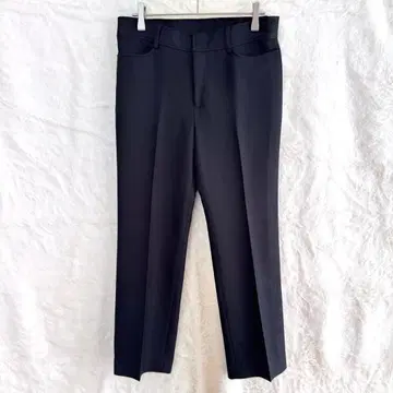 슬랙스 팬츠 수트 팬츠 블랙 오피스 센터 프레스 7AR