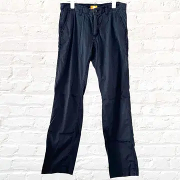 adlife 스트레이트 팬츠 캐주얼 팬츠 하의 면 네이비 M