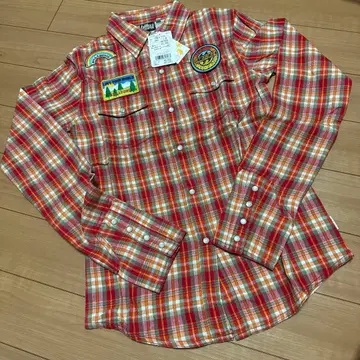 택 포함 새상품 빌라봉 BILLABONG 체크 무늬 셔츠 M