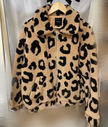 FOREVER21 아우터 레오파드 무늬 블루종 L 사이즈