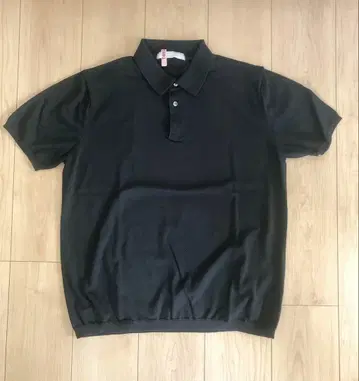 ESTNATION 에스트네이션 니트 피케 셔츠 네이비 반팔 XL 사이즈