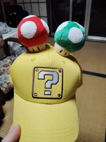 유니버 USJ 물음표 블록 캡 모자