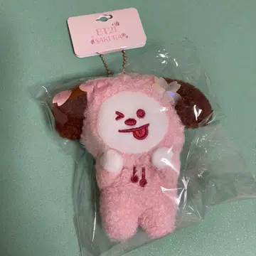 BT21 SAKURA 사쿠라 봉제 인형 마스코트 CHIMMY 벚꽃 치미