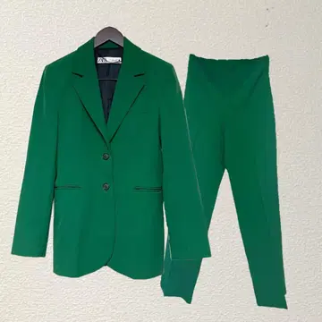 상태 좋음 [ 한 번만 착용 ] ZARA 자켓 팬츠 셋업 S 사이즈