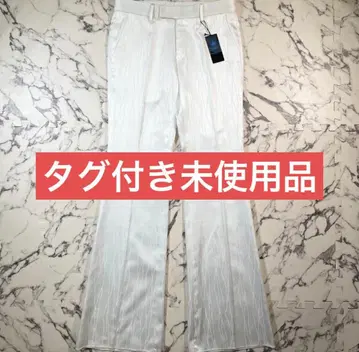 TORNADO MART 화이트 플레어 팬츠 L 사이즈 택 포함 미사용품