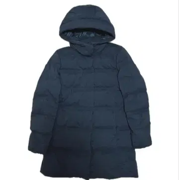 UNIQLO 심리스 다운 코트 여성용 M 네이비