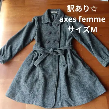 하자품 axes femme 플레어 실루엣 더블 브레스트 코트 사이즈 M