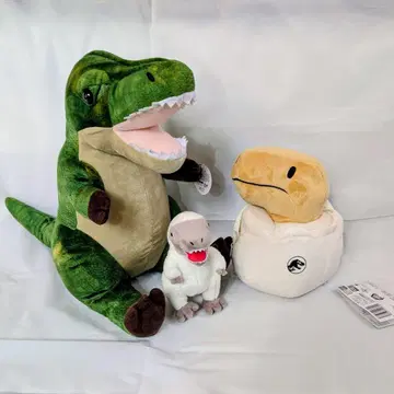 공룡 봉제 인형 T-REX 나눅사우루스 티라노사우루스 3개 세트