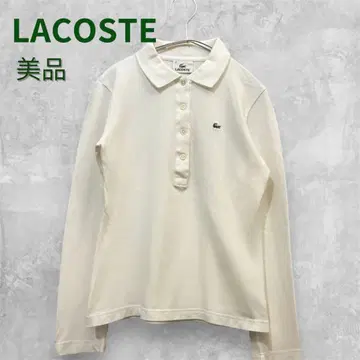 새상품급 LACOSTE 라코스테 피케 셔츠 긴팔 화이트 심플 40